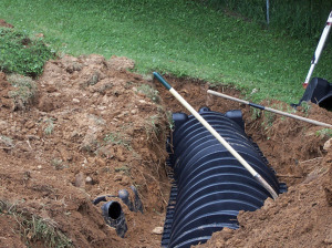 Briskey Brothers construction work on a septic tank